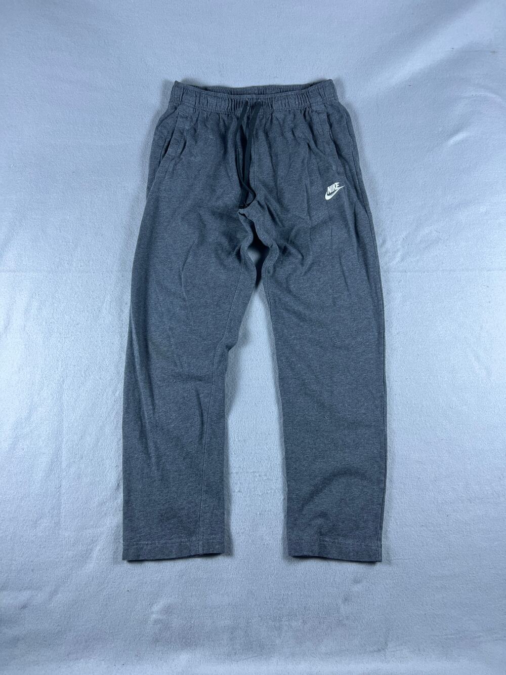 Nike Sweatpants Mens S Gray Straight Leg Drawstring Athleisure Soft Loungewear